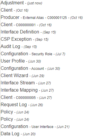 User History
